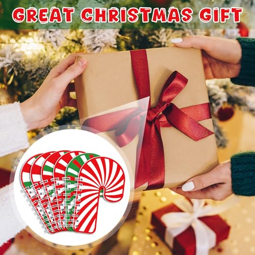 Mini carnet en forme de canne à sucre d'orge idéal comme petit cadeau de Noël pour vos invités - 6