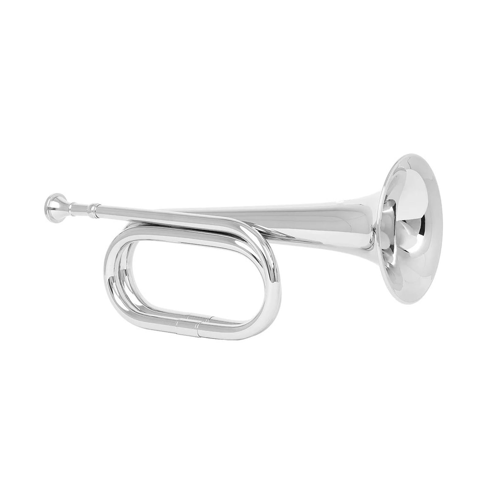 Profesjonalna Trąbka Trąbka Mosiężna Z Ustnikiem Do Orkiestry Szkolnej. Mosiężny Instrument Muzyczny (Color : Silver)