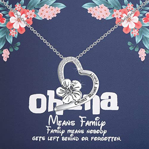 Image of FOTAP Ohana Family Hawaiian Flower Necklace - Gift for Reunion, Trip or BBF