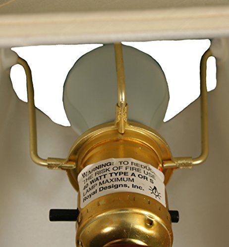 Image of Royal Designs Jade Alabaster Mini Lamp & Eggshell Square Lampshade