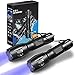 Led Taschenlampe, UV Taschenlampe 2 in 1, UV-Licht LED Schwarzlicht Taschenlampen mit 500LM Highlight & 4 Modi für Haustierbekleidung(2er-Pack)