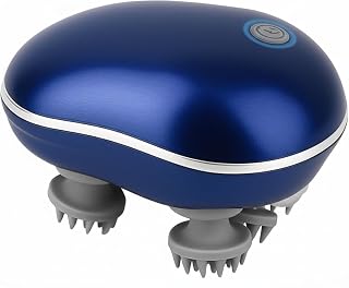 FYDs Scalp Massager with Advance Red Light Therapy | Portable Head Kneading Scalp Massager | 3 Speed Mode for Boosting Hair Growth, Hair Fall Control (Blue)