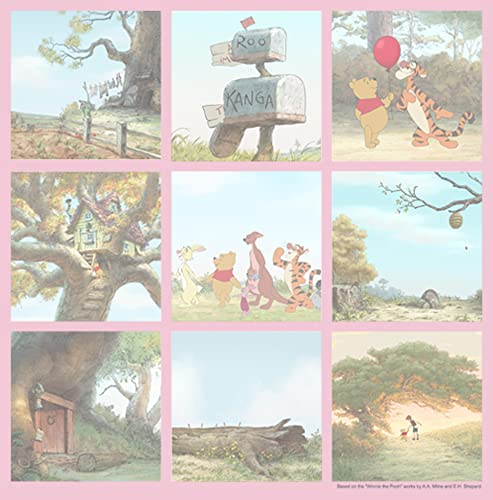 Disney Winnie Pooh Scenes Girl's Solid Crew Tee2