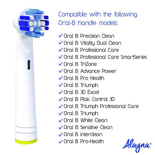 Replacement Toothbrush Heads Compatible with Oral B Braun- Pack of 8 Professional Electric Toothbrush Heads- Precision Refills for Oral-b 7000, Clean, Oral B Pro 1000, 9600, 500, 3000, 8000, Plus! - Thumbnail 5
