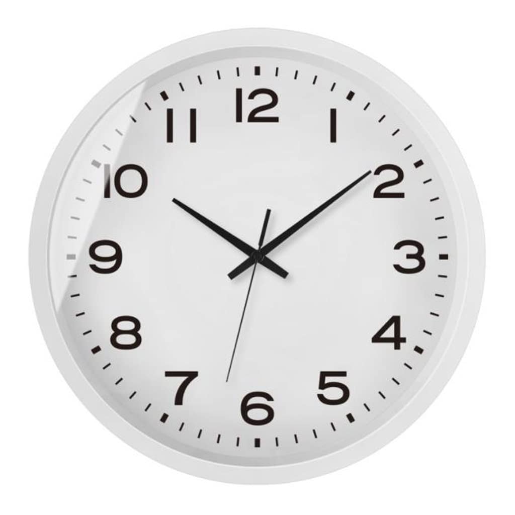 Horloge murale blanche 16 pouces pour salon maison