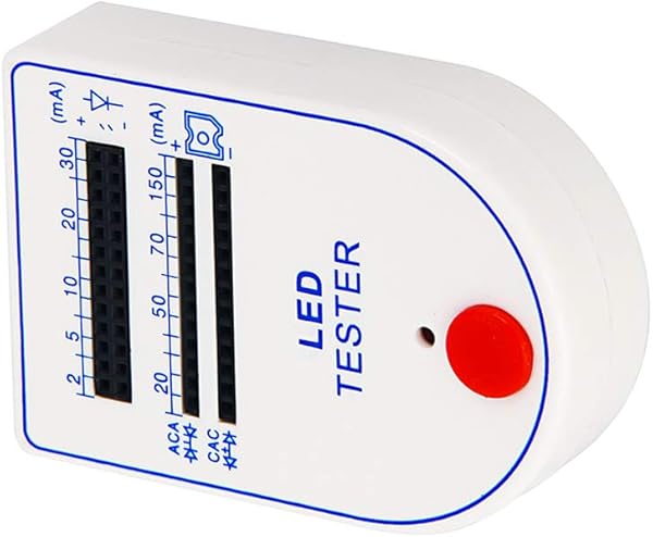 HiLetgo 2pcs LED Test Box Tester 2150mA Mini Handy for Light Emitting Diode Lamp Bulb Battery Tester Handy Device LED Tester