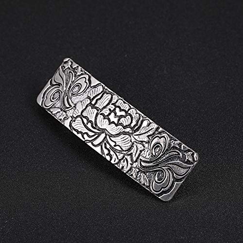 Amaxer Vintage Hair Clips Retro French Flower Metal Hair Pins Clasp For Women Girls Elegant Jewelry (Silver) #TOP1