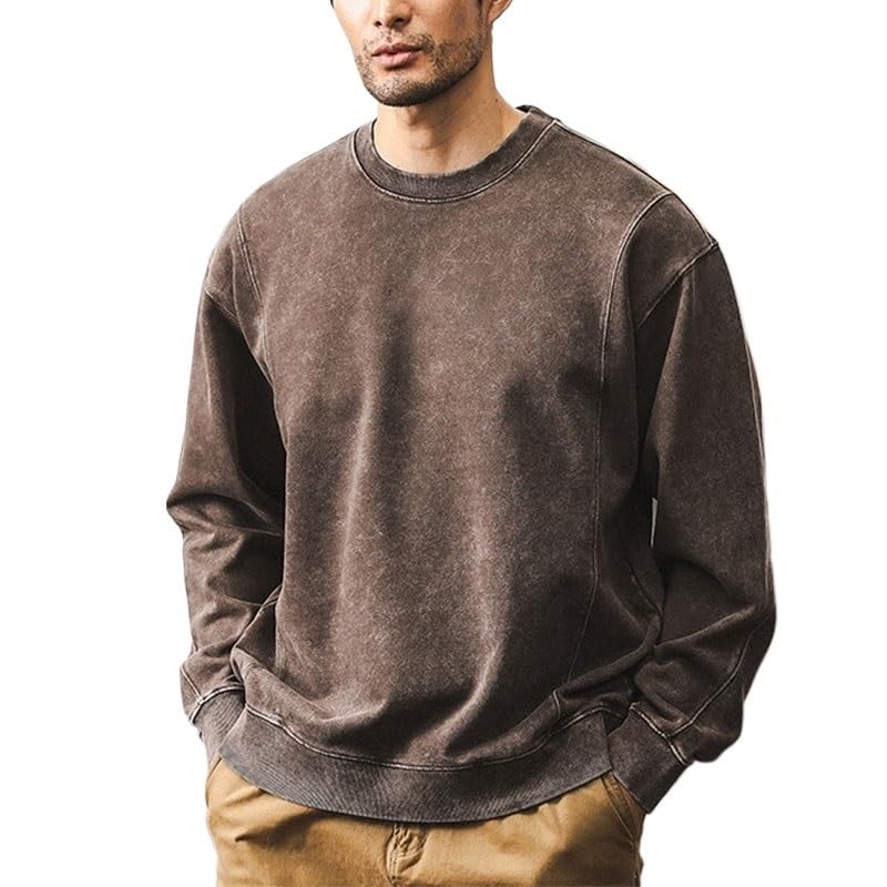 Sweat homme col rond idéal pour les sorties extérieures et le quotidien