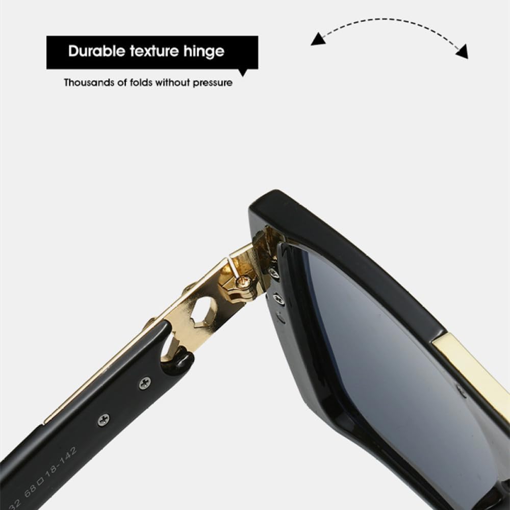 Fashion Sunglasses Women Men Luxury Gradients Lens PC Golden Frame Versatile Sun Protection Eyewear UV400