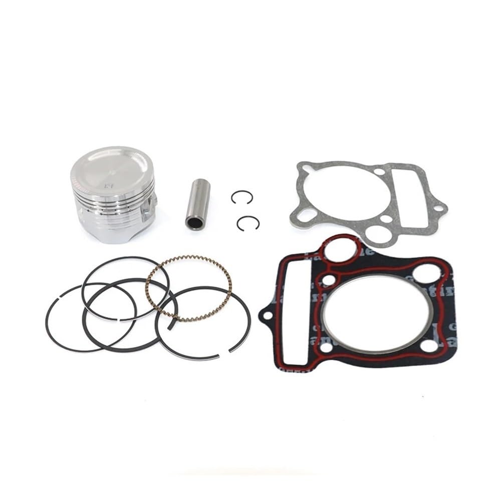 pist. Motocicletta YX125 Pistone da 52,4 mm, perno 13, set di guarnizioni for pistone, adatto for motore Yinxiang 125cc 153FMI, Apollo Small MX 125 YCF Bike .(Complete Kit)