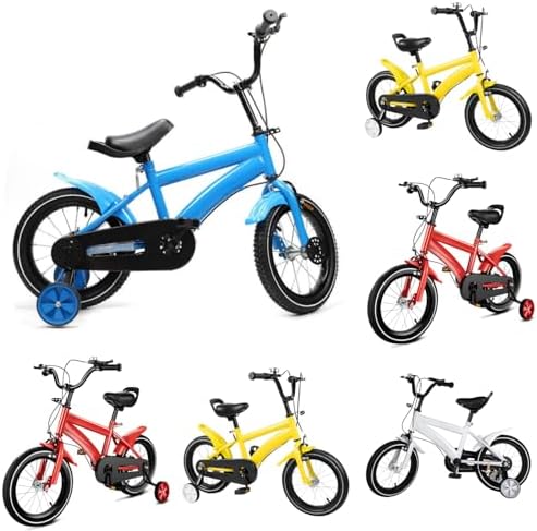 14 Inch Children's Bicycle, with Training Wheel Stabilisers, Girl...