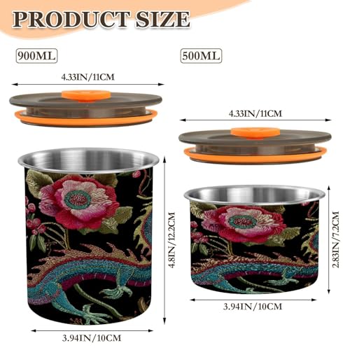 Contenedor Hermético de Acero Inoxidable para Café 500 ml miniatura 2