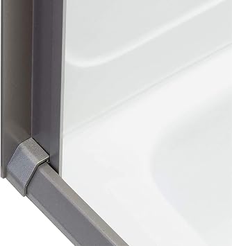 RV Retractable Rolling Shower Door (Platinum, 40 W x 64 H)