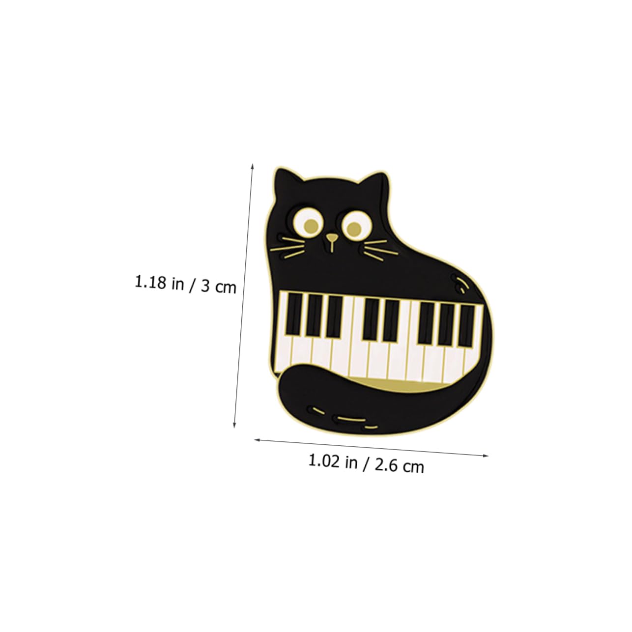 COLLBATH 25 Pz Spilla Con Nota Musicale Di Gatto Spilla Di Cartone Animato Gatti Spilla Per Zaini Spilla Da Scialle Perno Per Zaini Spilla Smaltata Kawaii Perni Musicali Lega Black