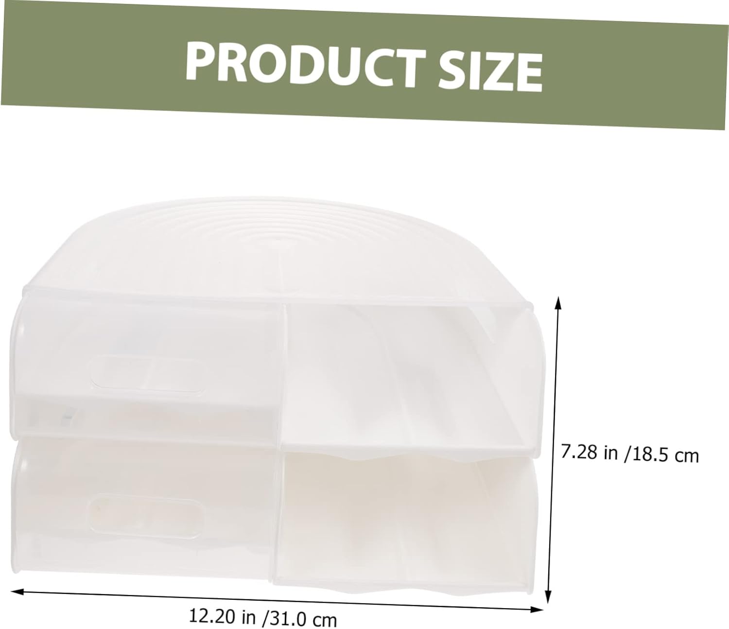 Artibetter Egg Storage Box Egg Fridge Holder Tray Lid Rack Counter Egg Holder for