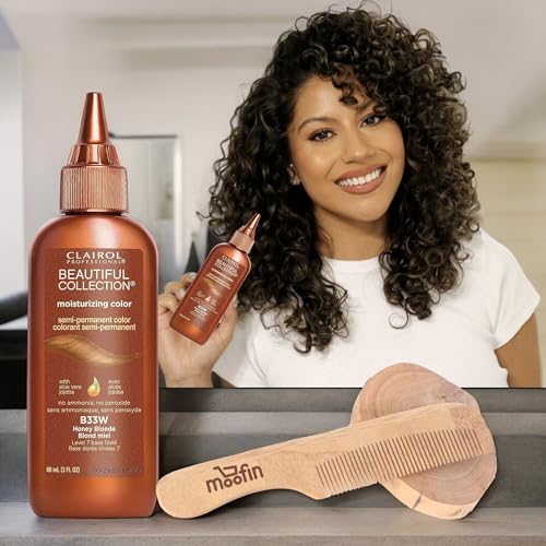 Beautiful Collection Semi-Permanent Hair Color, Vibrant Non-Damaging, 3 Oz Bundle With Bonus Wooden Comb, Easy Application, Long-Lasting For Hair Textures [Pack Of 6] - Thumbnail 2