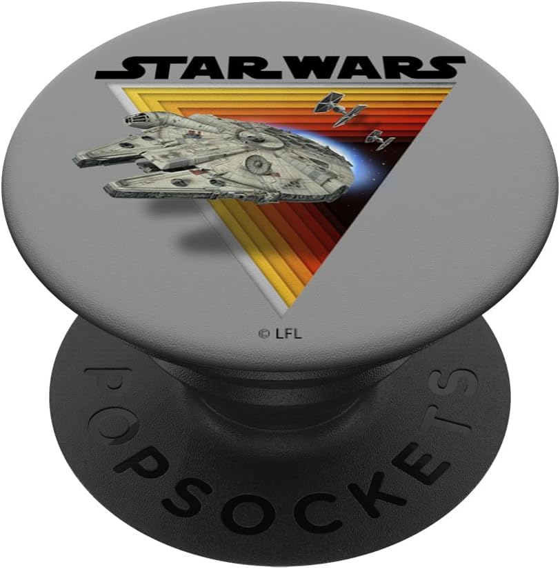 Star Wars Millennium Falcon Retro Depth Triangle PopSockets MagSafe PopGrip for iPhone