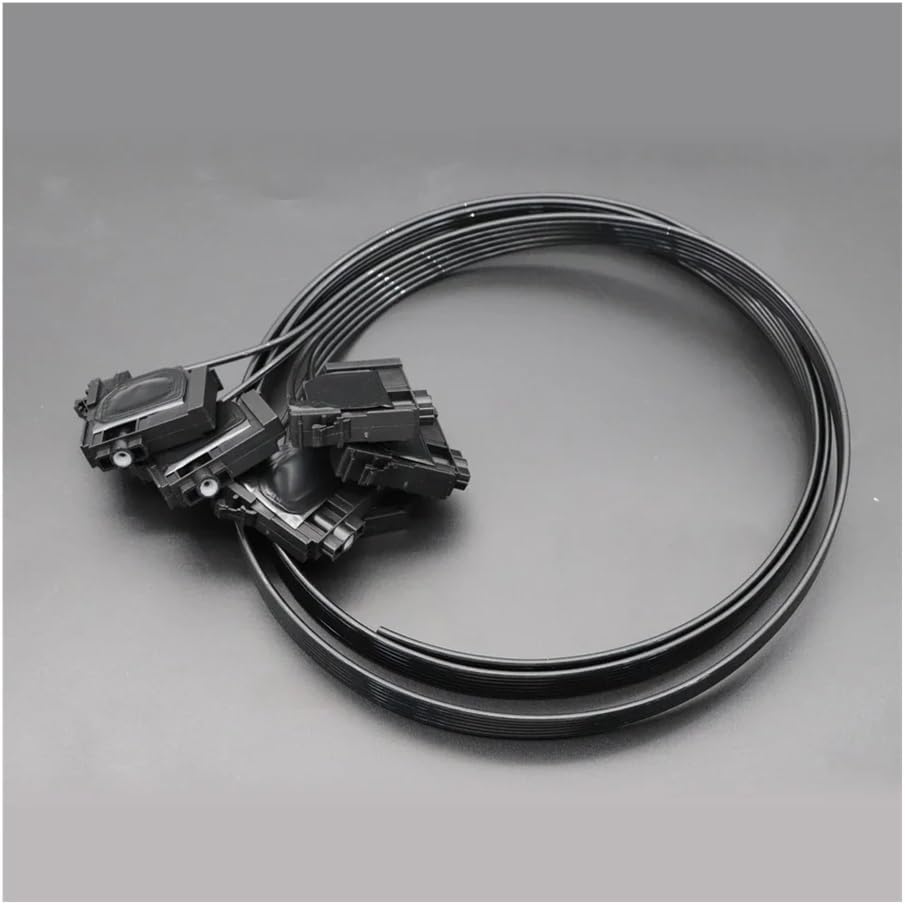 6 Color Ink Tube Damper Fit for Epson R330 L800 L805 L1800 R1390 Dumper with Ink Tube Hose DX4 with 2 Meters Ink Hose Tube(2m-Black)