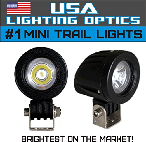 #1 Mini Trail Lights by USA Lighting Optics 20W CREE LED Spot Motorcycle Offroad Dual Sport Enduro Fog Trail Head Light for Xr DRZ EXC Dirt Bike Dual Sport KTM