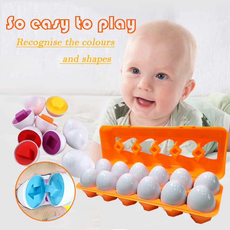 Atoylink Montessori Eier Puzzle Aus Holz - Lernspielzeug Für Kinder Ab 2 Jahren