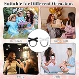 16Pcs Silky Satin Bows Hair Ties for Girls, Bowknot Ribbon Hair Ties for Women, Cute Bow Hair Ribbons for Women for Bubble Braids, Black & White No Damage Hair Bands, Elastics Hair Accessorie for Girl - Image 7