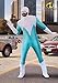 Disney Pixar Plus Size The Incredibles Frozone Costume - Men's Frozone Superhero Suit, Gloves, Boot Covers & Glasses 2X
