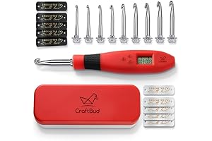 Craftbud Counting Crochet Hook Set Digital - Counting Crochet Stitches and Rows Effortlessly