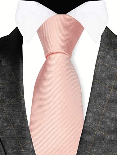 Image of GUSLESON Classic New 3.15 inch（8cm） Men's Solid Color Necktie Wedding Business Tie + Gift Box