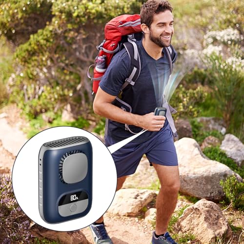 Ventilador de cintura recargable y portátil con sistema de sujeción para ropa 6