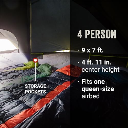 Coleman Carlsbad 4 Person Dark Room Dome Camping Tent with Screen Room の商品画像 1