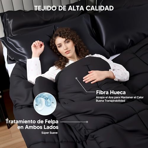 La mejor selección de Edredon negro los más solicitados. 20 Imagen adicional