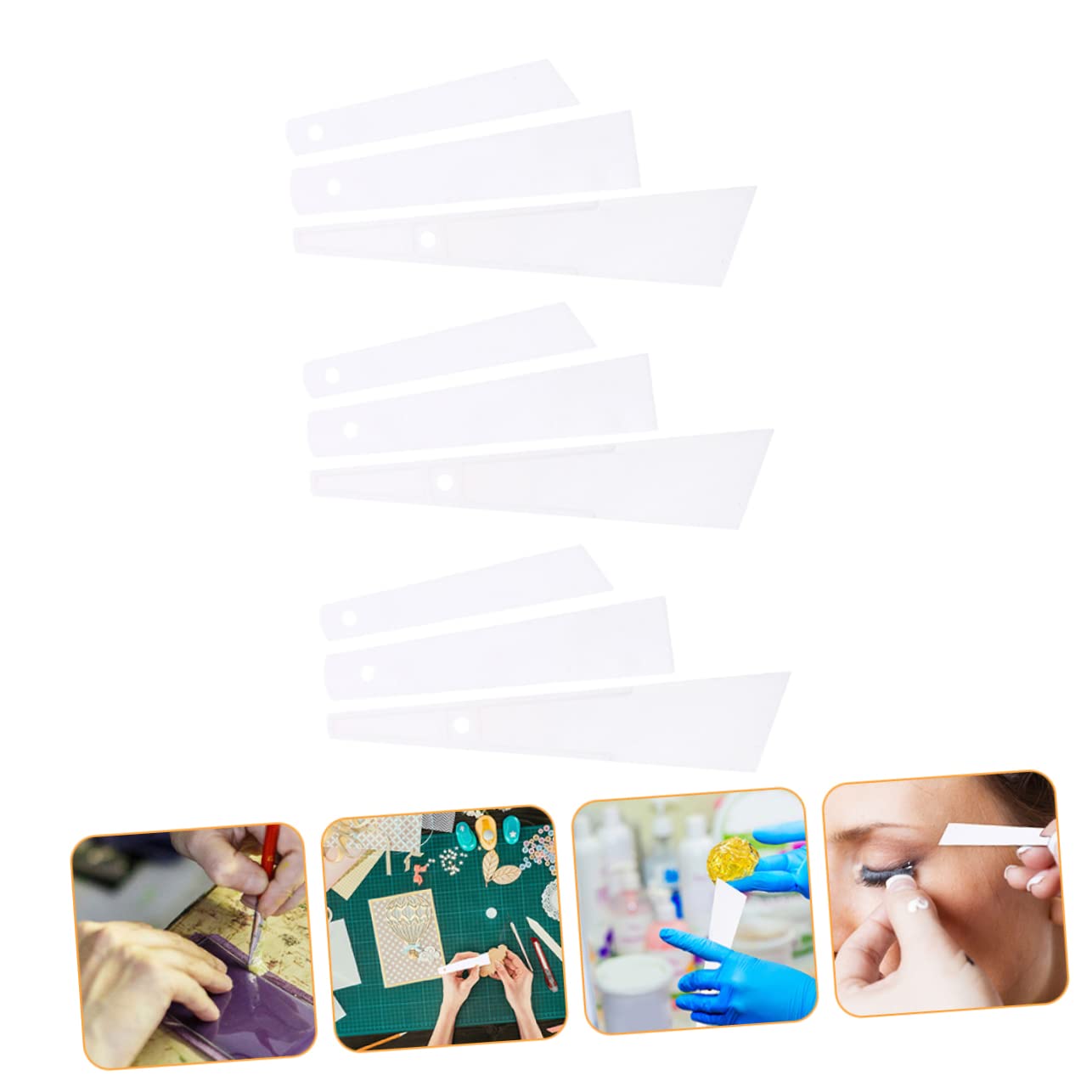 SHINEOFI Lot De 5 Bâtons De Colle Pour Outils De Maroquinerie Prise Confortable Sans Bavures Pour Une Application Facile Et Sûre 9 Pièces X 5