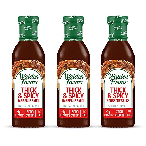 Walden Farms Thick & Spicy Barbecue Sauce 340ml X 3 (Pack of 3)