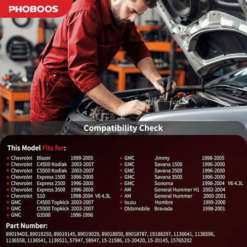 Image of PHOBOOS A /C Compressor with Clutch Compatible with Chevrolet & GMC