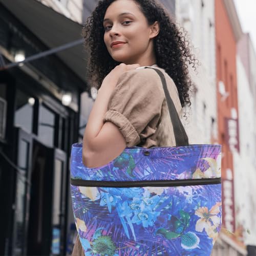 Bolsa de compras plegable de gran capacidad reutilizable compatible con ruedas de carrito 6