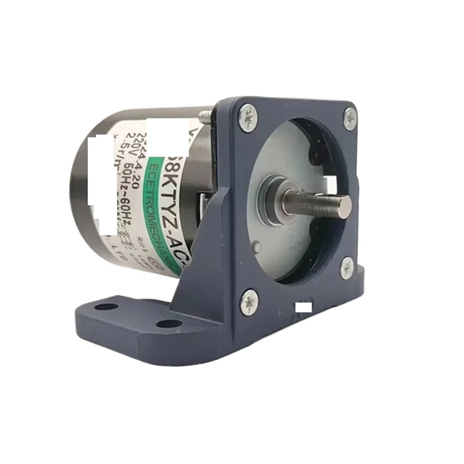 MUYTQAERG Synchronous Motor 68KTYZ 28W 220V AC Low Speed Reversible Permanent Magnet synchronous Electric Gear Reduction Add Bracket(30rpm Motor bracket)