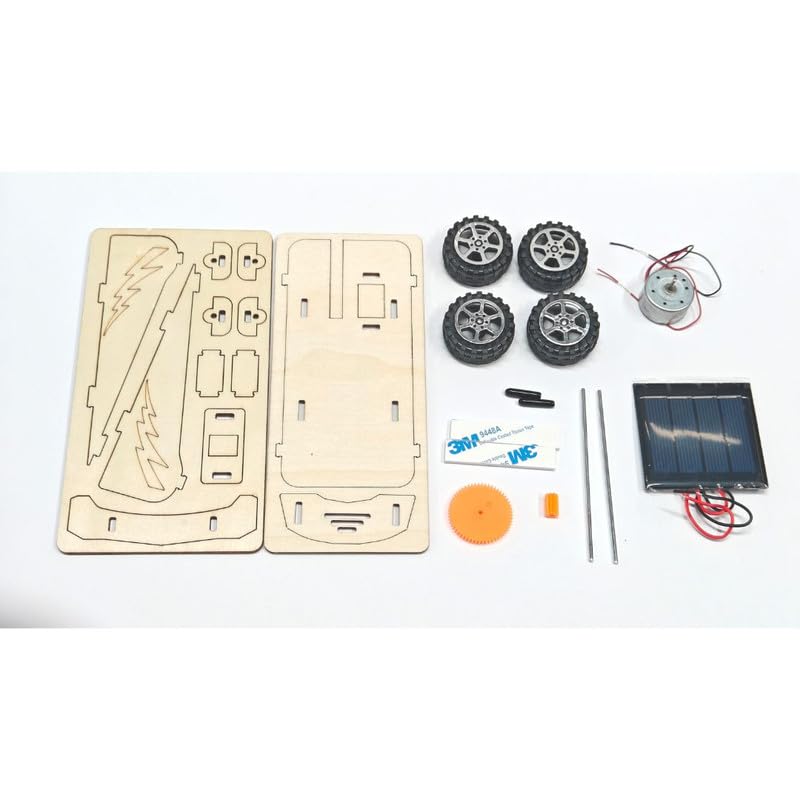 ERH India DIY Solar Panel Cell Toy Car Kit Science Project Experiment Working Model for School Students Kids - Image 5 thumbnail