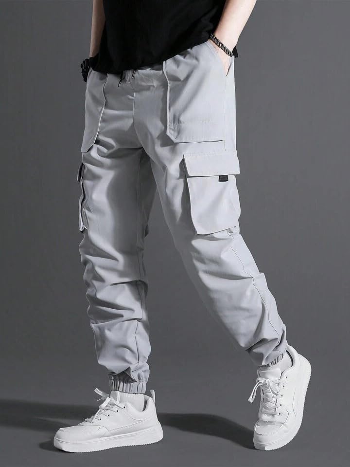 Image of Samfor Polyester Track Pants for Men || Men Track Pants || Men Stylish Track Pant || Cargo Track Pant for Men || Track Pant with Multiple Pockets