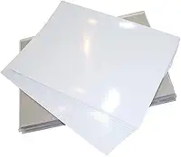 Papel Fotográfico Adesivo Glossy A4 130g Branco Brilhante Resistente à Água / 100 folhas
