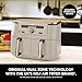 Ninja MAX Dual Zone Digital Air Fryer, 2 Drawers, 9.5L, 6-in-1, Uses No Oil, Air Fry, Max Crisp, Roast, Bake, Reheat, Dehydrate, Non-Stick, Dishwasher Safe Baskets, Stone Gold DZ400UKSTGD