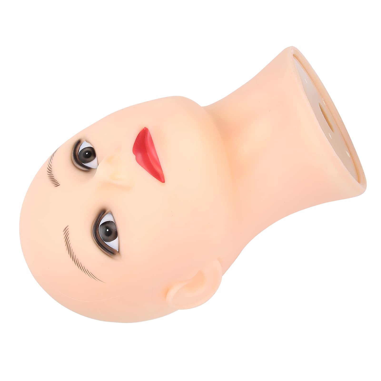 Mannequin Head, Female Hair Model Head,Bald Mannequin Head Head Model for Salon or Eyeglasses Hairs, Hat, Helmet, Glasses Display - Image 4