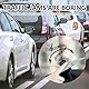 2 Pcs Car Cymbal Becken Autounfall Cymbals Drum Cymbals für Auto Crash Becken Lüftungsschlitz 360° Drehbar,Passend für Alle Fahrzeugtypen(Gold+Silber)