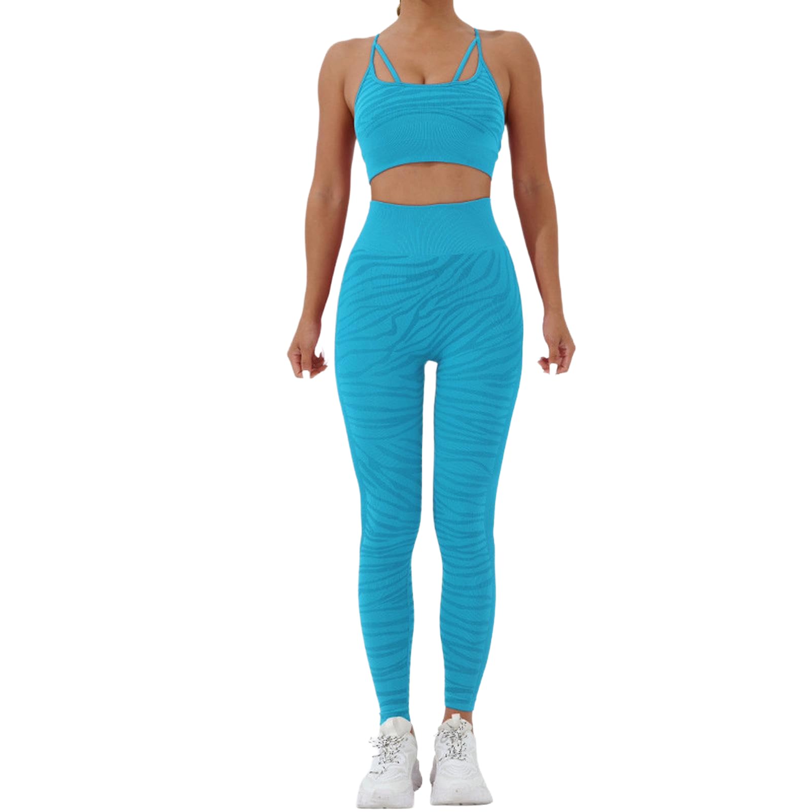Activewear Moisture-Wicking Stretch Outfit for Yoga Running and Fitness Sessions