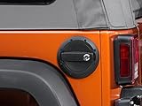 Barricade Locking Fuel Door; Textured Black Compatible with 07-18 Jeep Wrangler JK