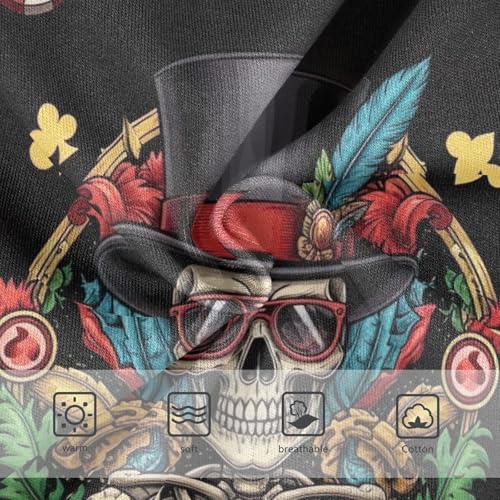 Toddler Girl Briefs, Vintage Skeleton Feathers Black Girls Cotton Underwear, 2T–8 Years3