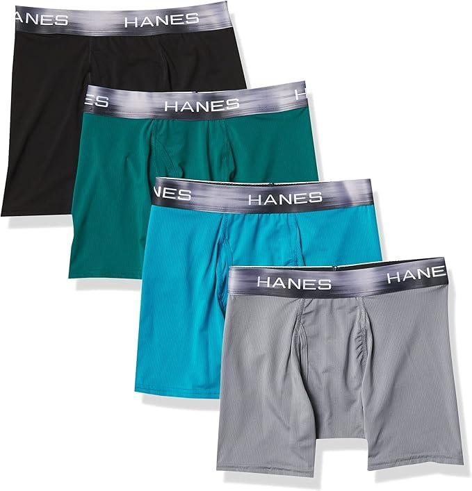Boxer briefs Hanes Sport X-Temp ropa interior ligera para el gimnasio y la oficina
