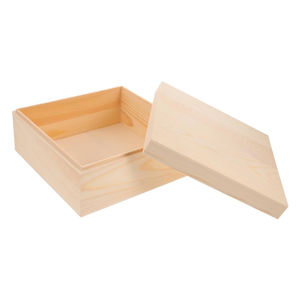 Amazon.co.jp: HOLIDYOYO 整理コンテナ 195x195x9cm 木製ケース