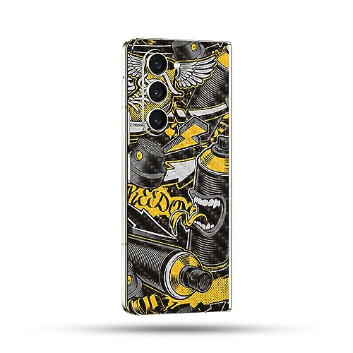 Image of MightySkins Skin Compatible with Samsung Galaxy Z Fold 5 Full Wrap - Puppy Fall | Protective, Durable, and Unique Vinyl Decal wrap Cover | Easy to Apply, Remove, and Change Styles | Made in The USA