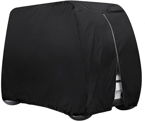 ConPus - Funda para carrito de golf para 4 pasajeros, compatible con EZGO Club y Yamaha, impermeable, con revestimiento de PVC extra resistente al