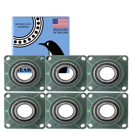 Image of PGN UCF212-39 (6 Pack) Square Flange Bearing 2-7 /16 inch Bore
